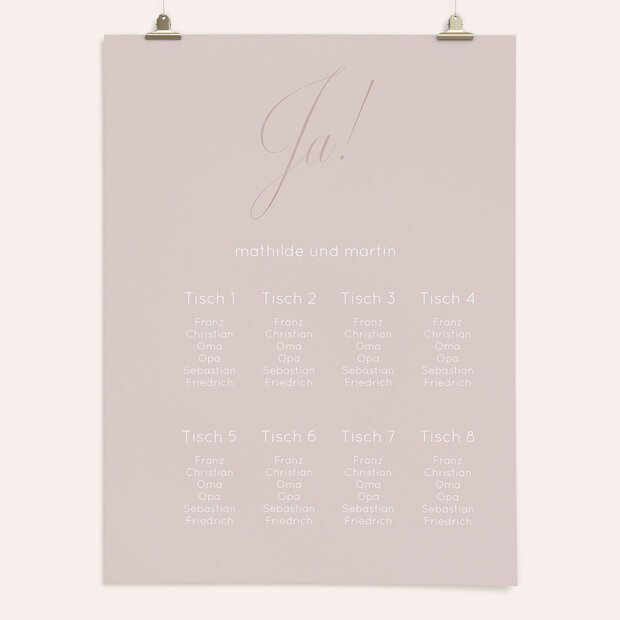 Sitzplan Hochzeit - Glitterfunken