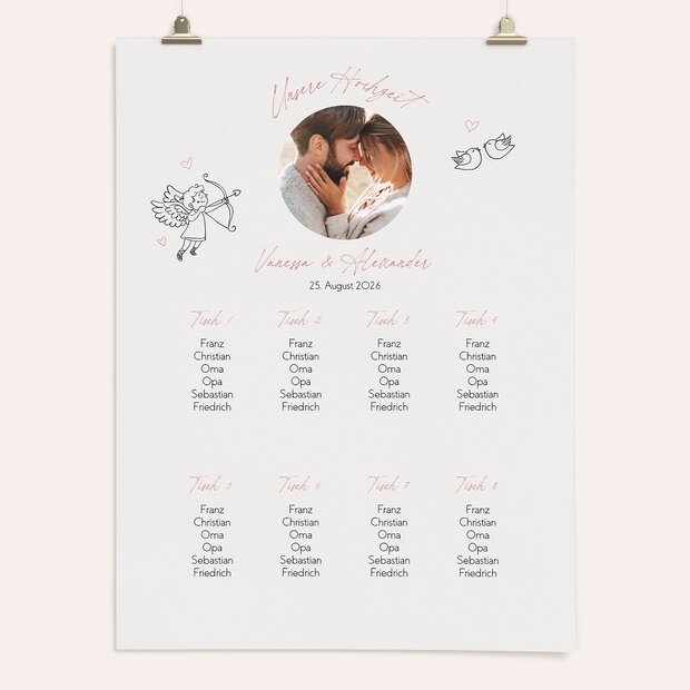 Sitzplan Hochzeit - Zwei wie gemalt