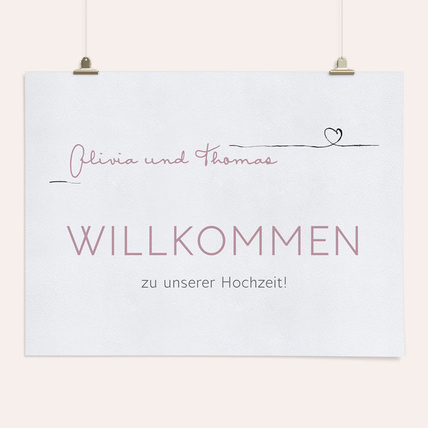 Wegweiser - Schleifenherz
