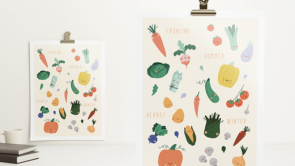 Wandbilder - Allerlei Gemüse