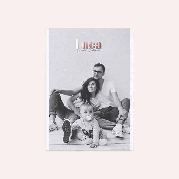 Danksagung Geburt - Wunderbaby