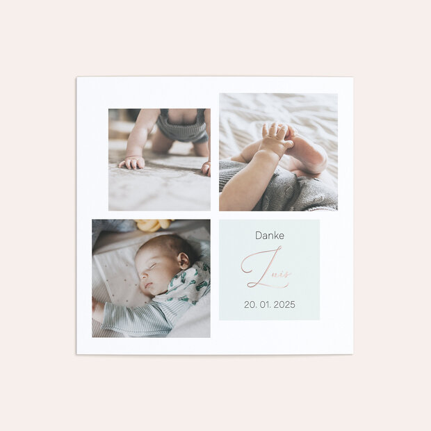 Danksagung Geburt - Mein Lebensglück