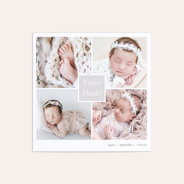 Danksagung Geburt - Unbedingt