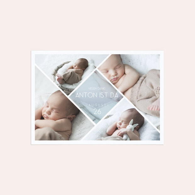 Danksagung Geburt - Facetten Baby