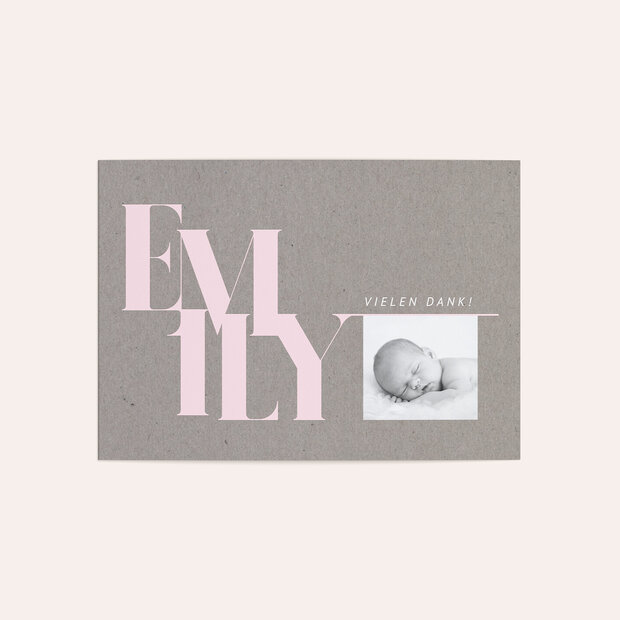 Danksagung Geburt - Lucky star