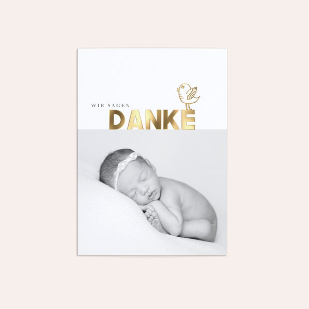 Danksagung Geburt - Birdy Baby