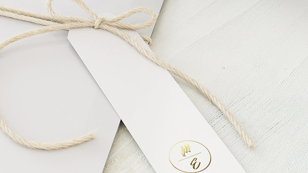 Hochzeitseinladung Bessere Halfte Detail