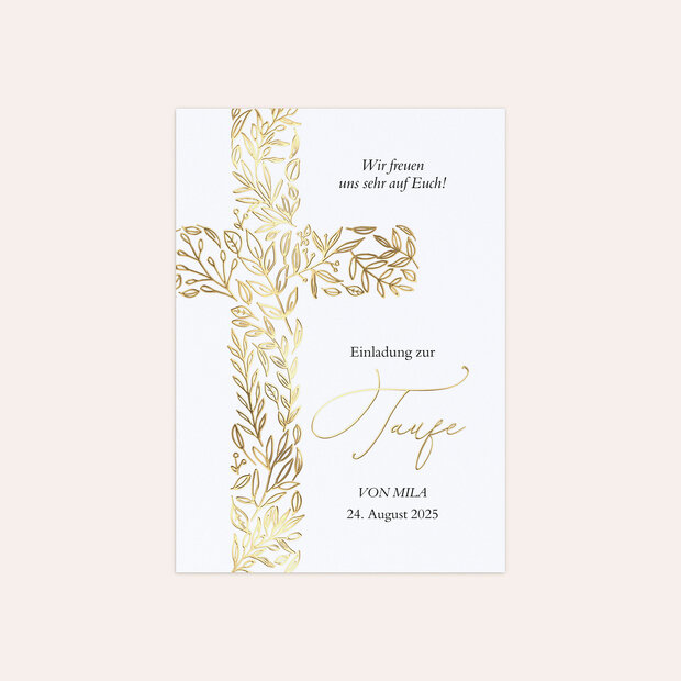 Taufkarten - Blütentaufe