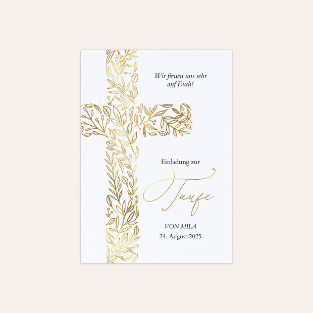 Taufkarten - Blütentaufe