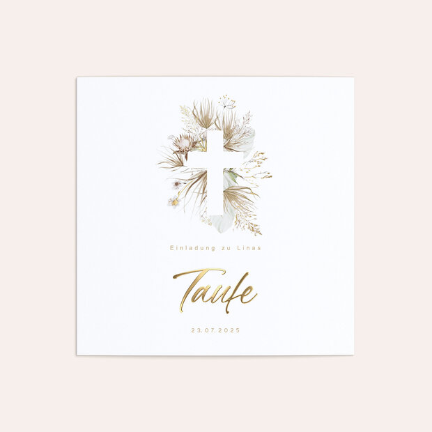 Taufkarten - Duftender Wiesenstrauß