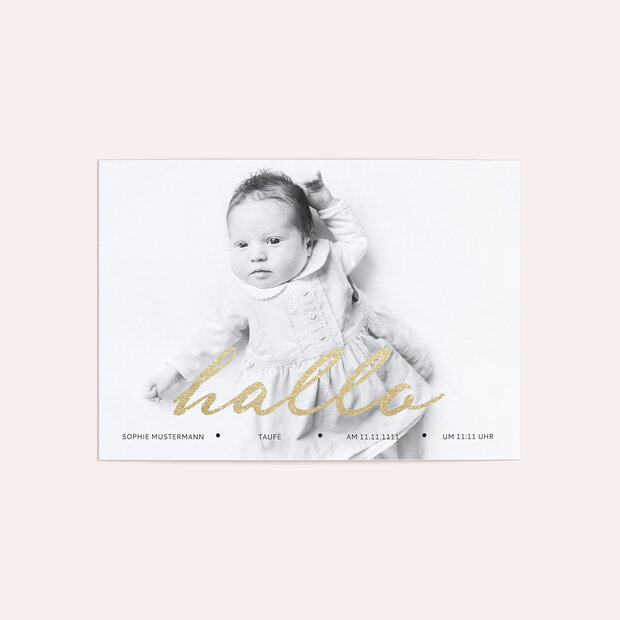Taufkarten - Hallo Baby