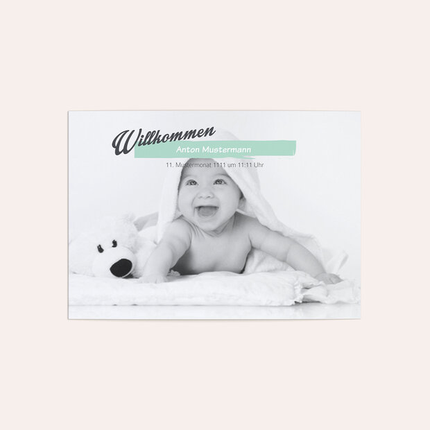 Taufkarten - Babys Maße
