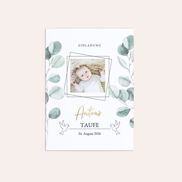 Taufkarten - Eukalyptus