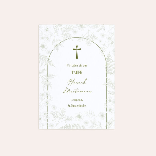 Taufkarten - Sanftes Willkommen