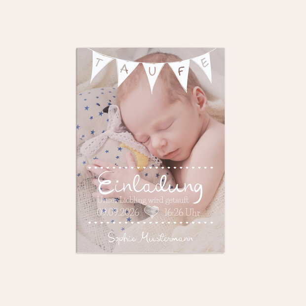 Taufkarten - Babywimpel