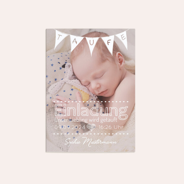 Taufkarten - Babywimpel
