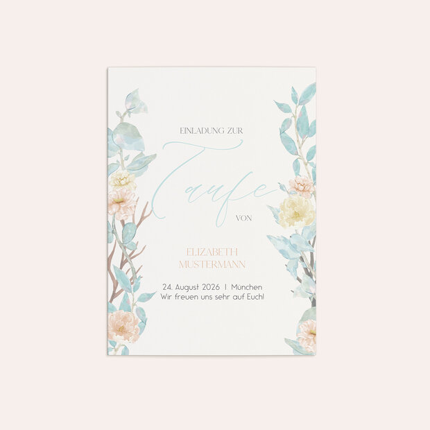 Taufkarten - Blütenträume