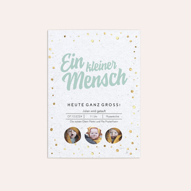 Taufkarten - Klein ganz groß