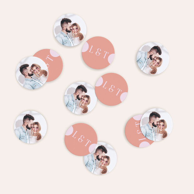 Konfetti Streudeko - Dreamy Peach Color Blocking