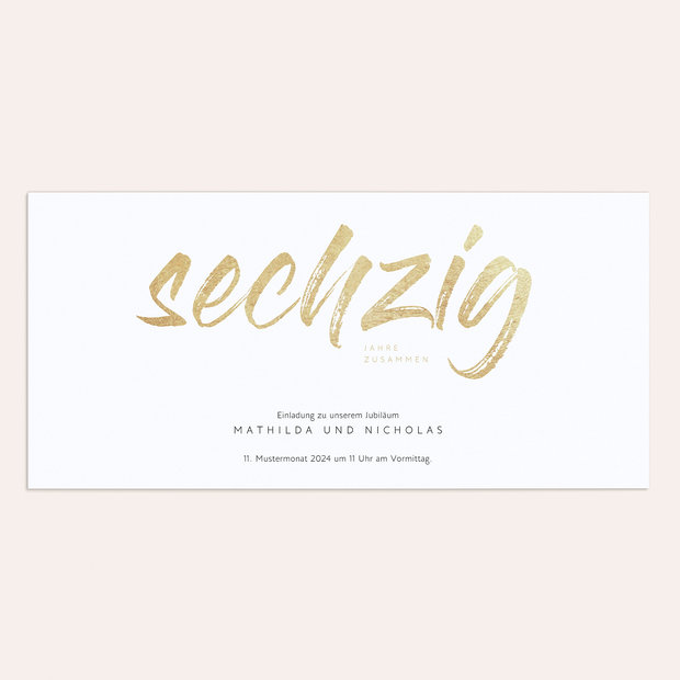 Diamantene Hochzeit Einladung - Diamantener Jahrestag