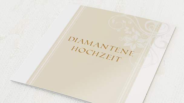 Diamantene Hochzeit Einladung - Traumhochzeit
