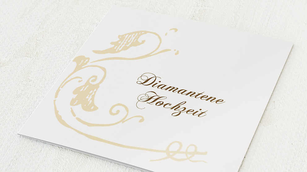 Diamantene Hochzeit Einladungskarten Diamantene Hochzeit