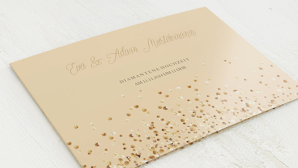 Diamantene Hochzeit Geschenk Urkunde Mit Personl Kostenfreien