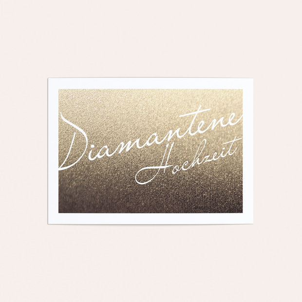 Diamantene Hochzeit Einladung - Diamantene Zeiten