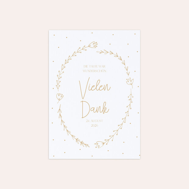 Danksagung zur Taufe - Kleine Sprenkel