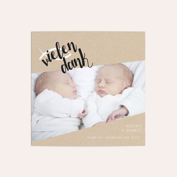 Danksagung zur Taufe - Ziellinie Baby