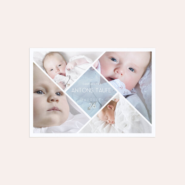 Danksagung zur Taufe - Facetten Baby