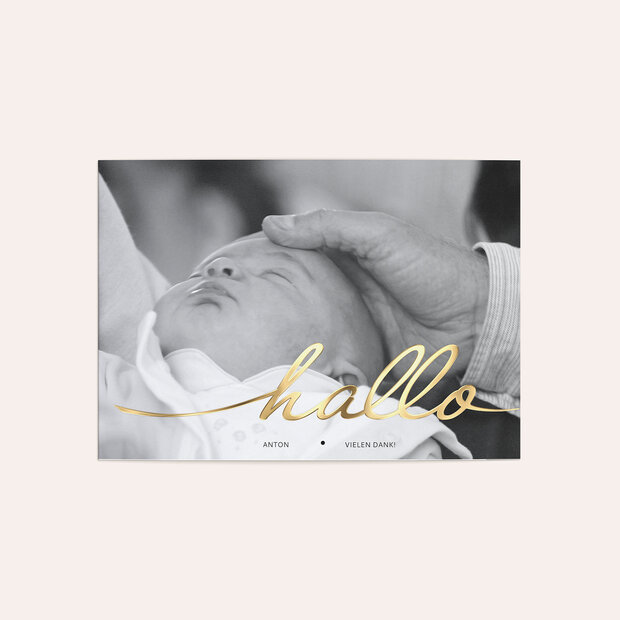 Danksagung zur Taufe - Hallo Baby