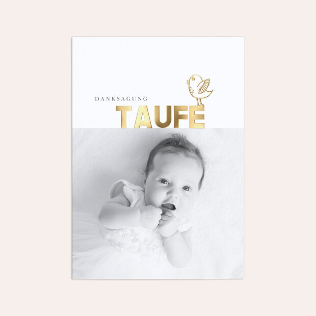 Danksagung zur Taufe - Birdy Baby