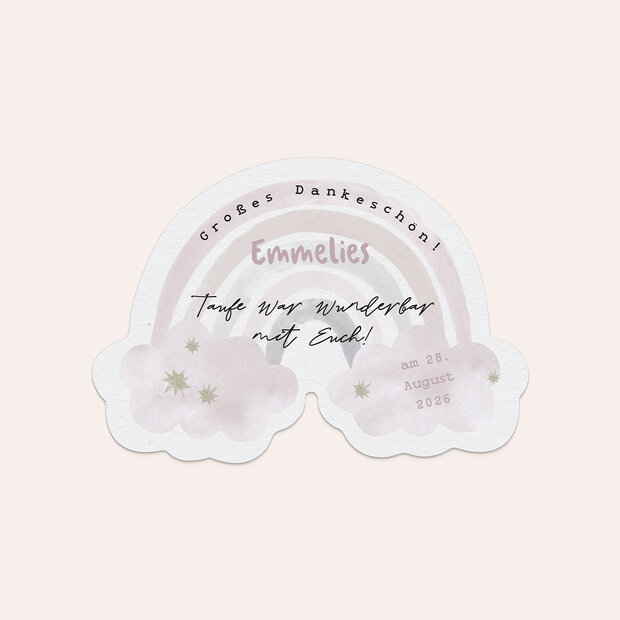 Danksagung zur Taufe - Little Rainbow