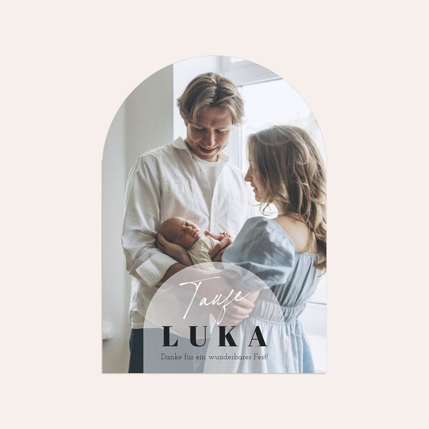 Danksagung zur Taufe - Portrait des Lebens