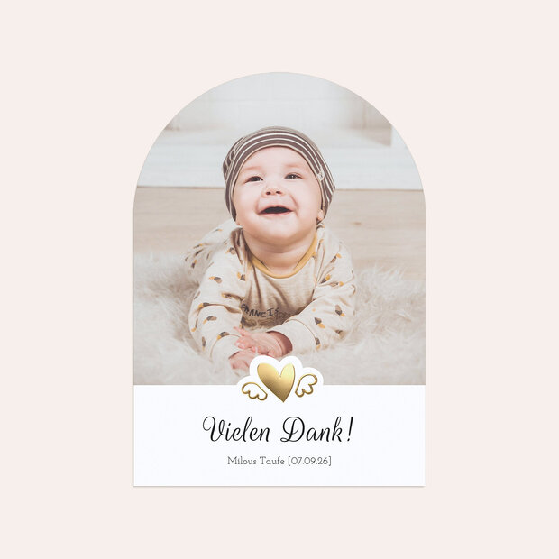 Danksagung zur Taufe - Unser Herzenskind