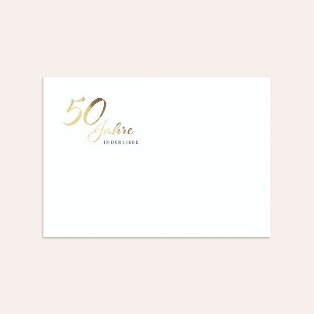 Umschlag mit Design Goldene Hochzeit - Rustikale Eleganz