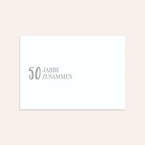 Umschlag mit Design Goldene Hochzeit - Glücklich wie eh und je