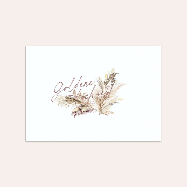 Umschlag mit Design Goldene Hochzeit - Nostalgischer Moment