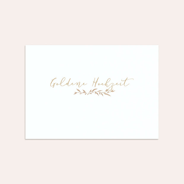 Umschlag mit Design Goldene Hochzeit - Rankenzauber Gold