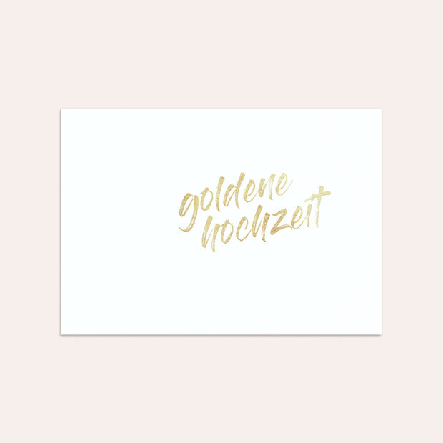 Umschlag mit Design Goldene Hochzeit - Goldener Jahrestag