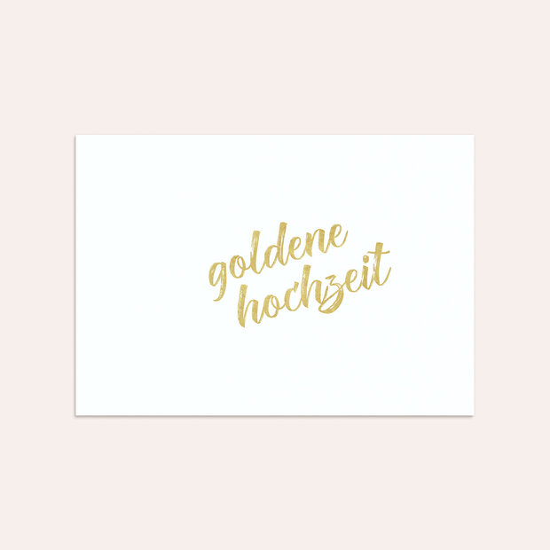 Umschlag mit Design Goldene Hochzeit - Goldener Jahrestag
