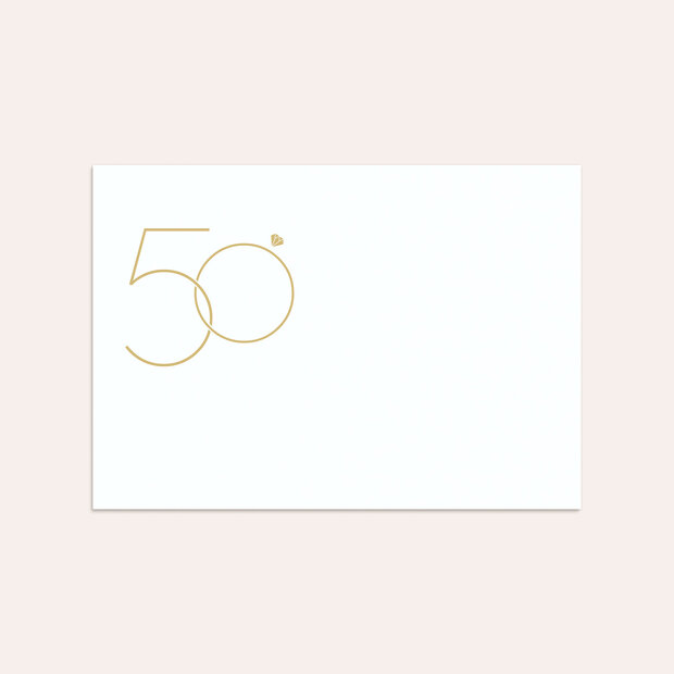 Umschlag mit Design Goldene Hochzeit - Glänzendes Jubiläum