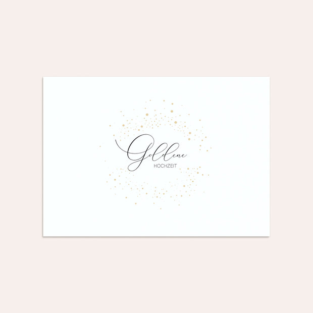 Umschlag mit Design Goldene Hochzeit - Pastellzart