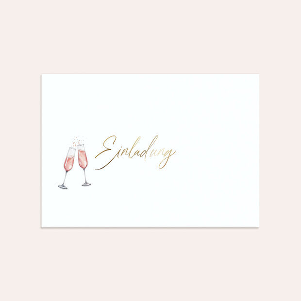 Umschlag mit Design Goldene Hochzeit - Auf das Jubelpaar