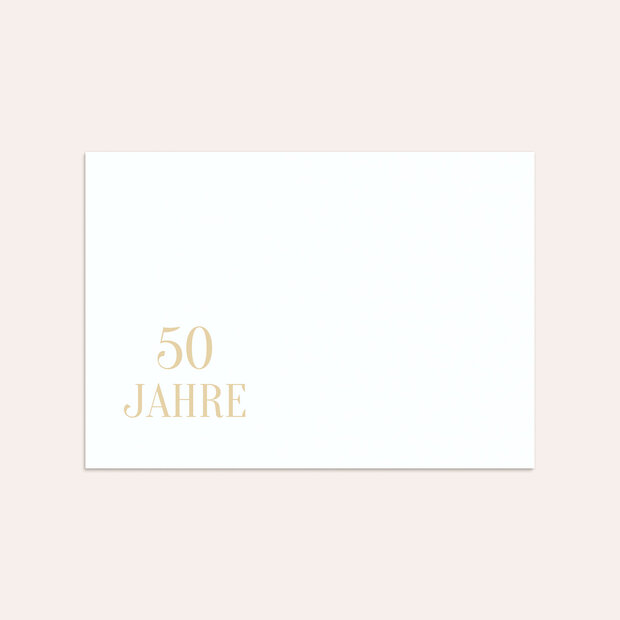 Umschlag mit Design Goldene Hochzeit - Unsere besten Jahre
