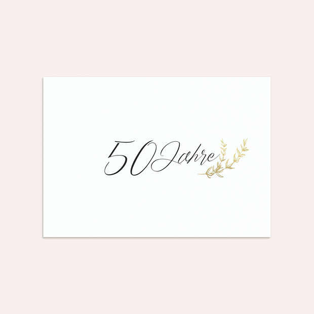 Umschlag mit Design Goldene Hochzeit - Freudenjahre