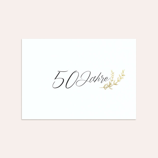 Umschlag mit Design Goldene Hochzeit - Freudenjahre