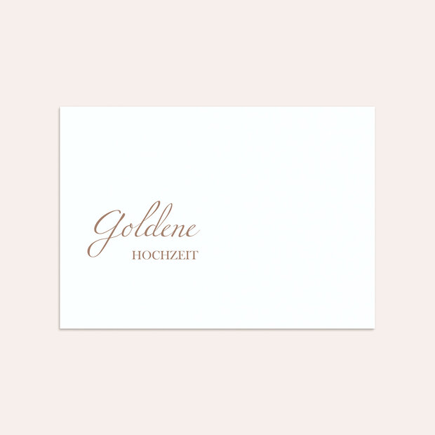 Umschlag mit Design Goldene Hochzeit - Immergrüne Harmonie
