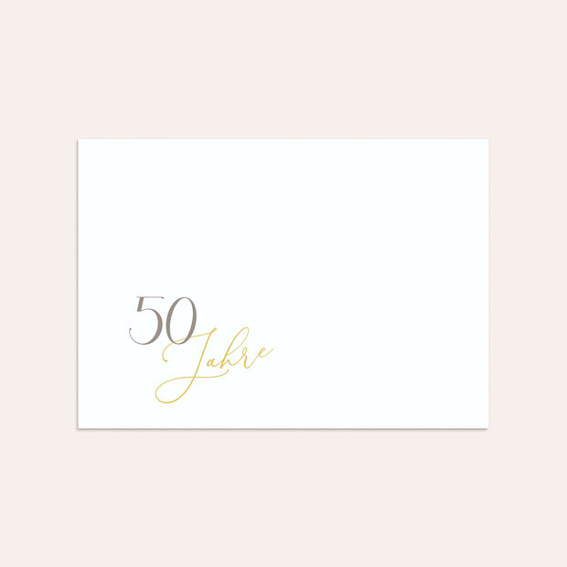 Umschlag mit Design Goldene Hochzeit - Unser Jahrestag
